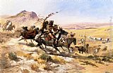Charles Marion Russell - Attack on a Wagon Train